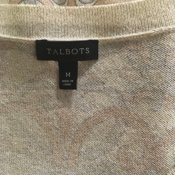 Talbots Pretty Sparkles Cardigan M FREE SHIP - Picture 4 of 5
